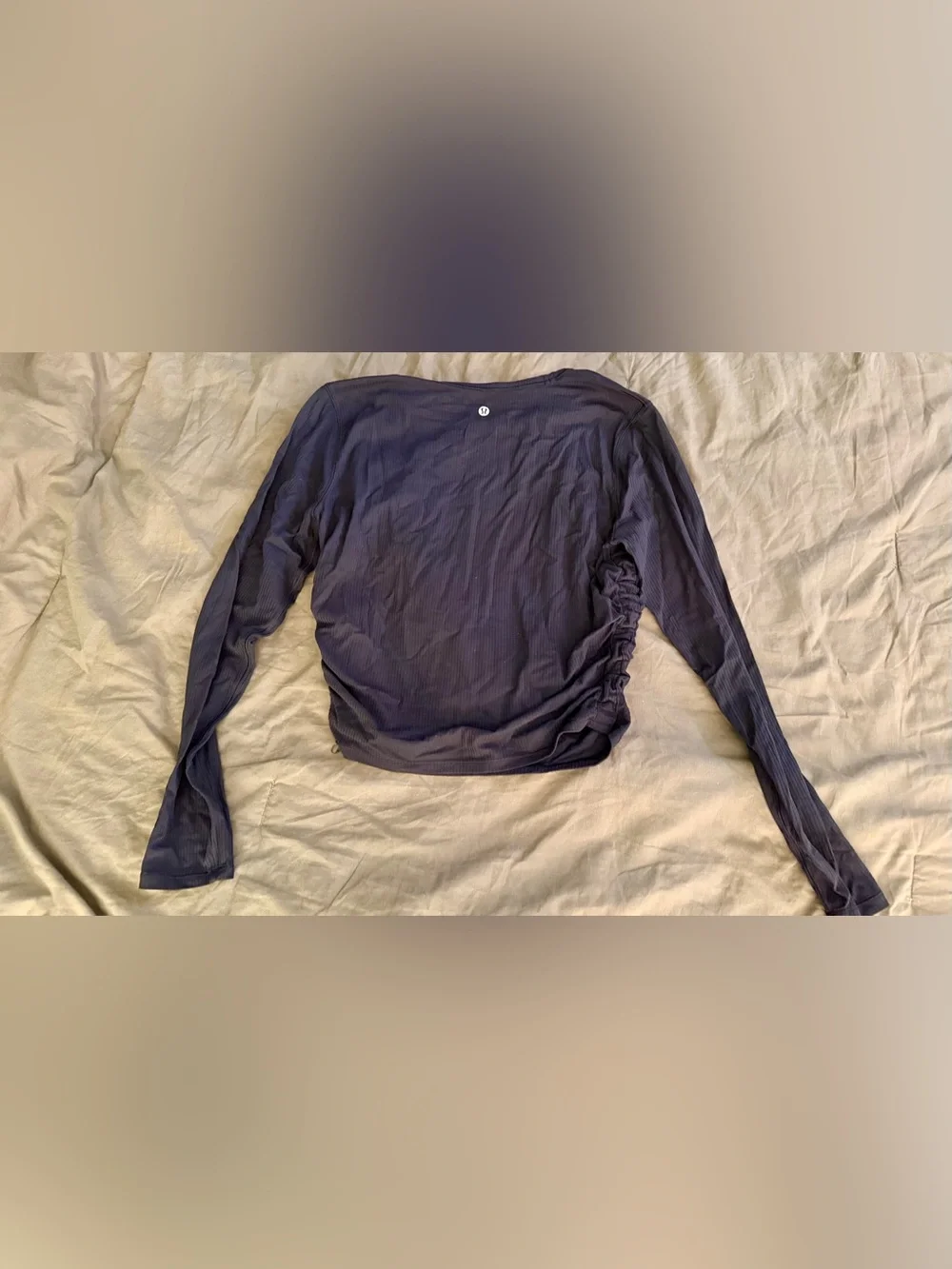 Lululemon Long Sleeve Side-Ruche Top - Black